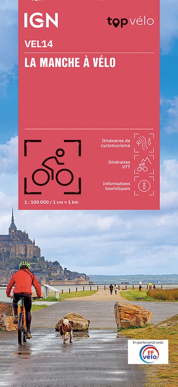 Fietskaart Manche à vélo 9782758556046 IGN IGN Fietskaarten Fietskaarten Normandië Fietskaart Manche à vélo 9782758556046 IGN IGN Fietskaarten Fietskaarten Normandië
