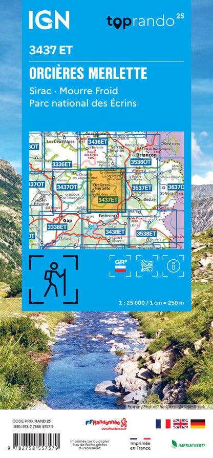 wandelkaart 3437ET Orcières-Merlette 1:25.000 9782758557579 IGN IGN 25 Franse Alpen/ zuidhelft Wandelkaarten Écrins, Queyras, Hautes Alpes wandelkaart 3437ET Orcières-Merlette 1:25.000 9782758557579 IGN IGN 25 Franse Alpen/ zuidhelft Wandelkaarten Écrins, Queyras, Hautes Alpes