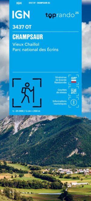 wandelkaart 3437OT Champsaur, Vieux Chaillol 1:25.000 9782758557593  IGN IGN 25 Franse Alpen/ zuidhelft  Wandelkaarten Écrins, Queyras, Hautes Alpes