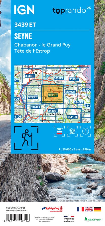 wandelkaart 3439ET Seyne, Col de Maure 1:25.000 9782758557616 IGN IGN 25 Franse Alpen/ zuidhelft Wandelkaarten Haute-Provence, Verdon, Var wandelkaart 3439ET Seyne, Col de Maure 1:25.000 9782758557616 IGN IGN 25 Franse Alpen/ zuidhelft Wandelkaarten Haute-Provence, Verdon, Var
