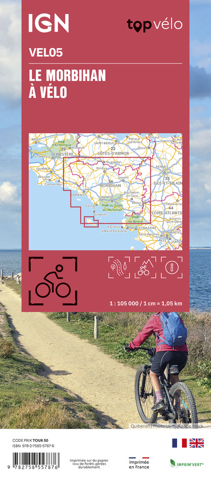 Fietskaart Morbihan à vélo 9782758557876 IGN IGN Fietskaarten Fietskaarten Bretagne Fietskaart Morbihan à vélo 9782758557876 IGN IGN Fietskaarten Fietskaarten Bretagne