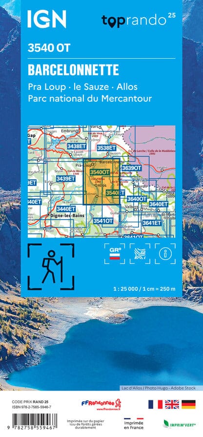 wandelkaart 3540OT Barcelonnette 1:25.000 9782758559467 IGN IGN 25 Franse Alpen/ zuidhelft Wandelkaarten Mercantour, Alpes-Maritimes wandelkaart 3540OT Barcelonnette 1:25.000 9782758559467 IGN IGN 25 Franse Alpen/ zuidhelft Wandelkaarten Mercantour, Alpes-Maritimes