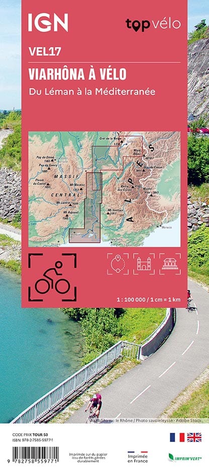 Fietskaart La Viarhona du Leman à la Mediterannée à vélo 9782758559771 IGN IGN Fietskaarten Fietskaarten Zuidoost-Frankrijk Fietskaart La Viarhona du Leman à la Mediterannée à vélo 9782758559771 IGN IGN Fietskaarten Fietskaarten Zuidoost-Frankrijk