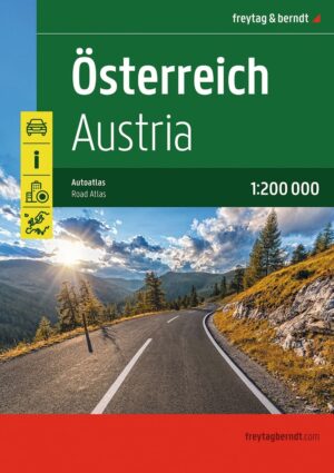Wegenatlas Oostenrijk 1/200.000 9783707920864  Freytag & Berndt   Wegenatlassen Oostenrijk