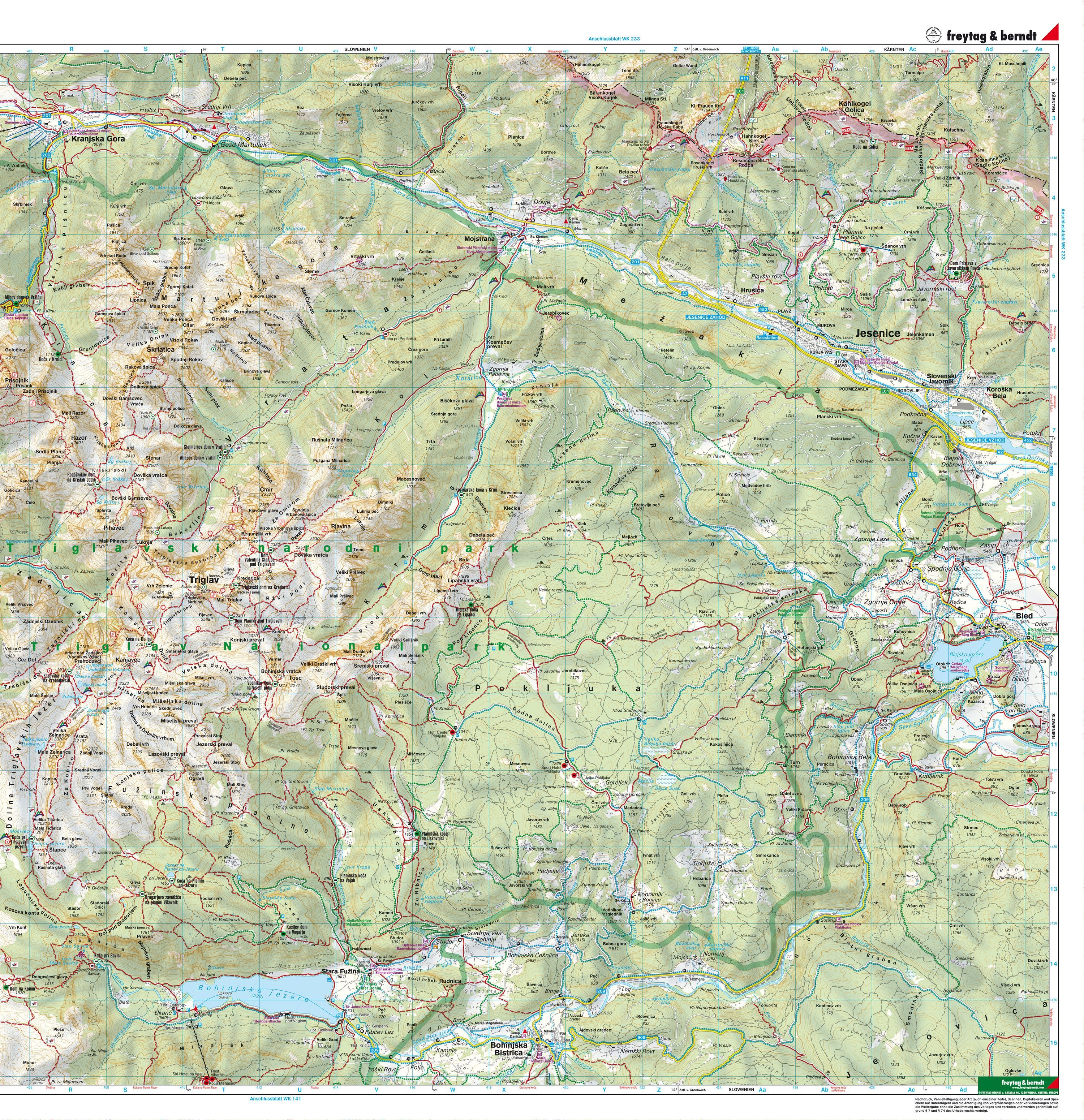 WK-5141 Nationalpark Triglav | wandelkaart 1:35.000 9783707925234 Freytag & Berndt WK 1:35.000 Wandelkaarten Slovenië WK-5141 Nationalpark Triglav | wandelkaart 1:35.000 9783707925234 Freytag & Berndt WK 1:35.000 Wandelkaarten Slovenië