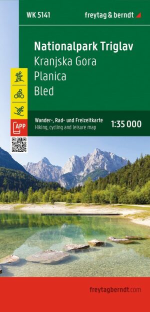 WK-5141 Nationalpark Triglav | wandelkaart 1:35.000 9783707925234  Freytag & Berndt WK 1:35.000  Wandelkaarten Slovenië