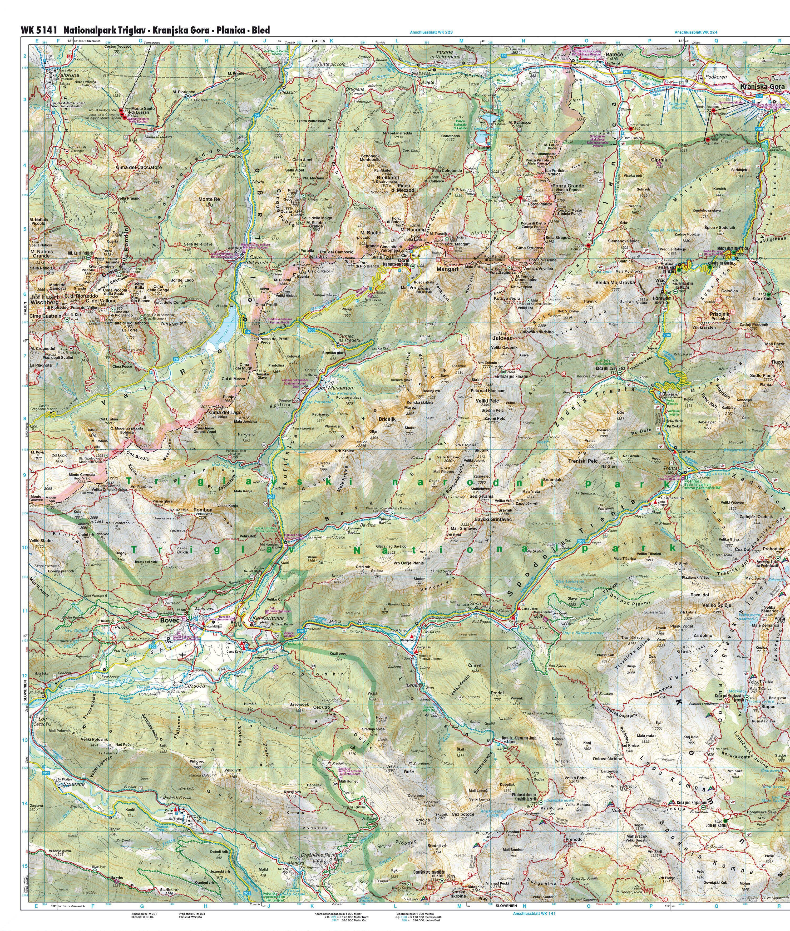 WK-5141 Nationalpark Triglav | wandelkaart 1:35.000 9783707925234 Freytag & Berndt WK 1:35.000 Wandelkaarten Slovenië WK-5141 Nationalpark Triglav | wandelkaart 1:35.000 9783707925234 Freytag & Berndt WK 1:35.000 Wandelkaarten Slovenië