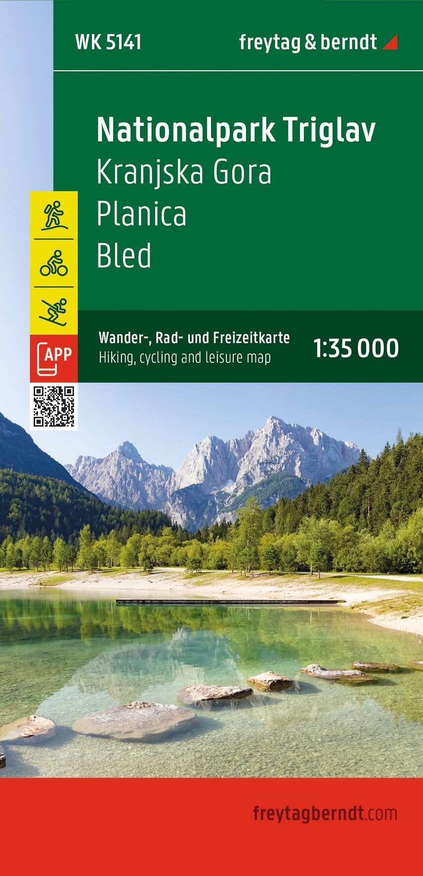 WK-5141 Nationalpark Triglav | wandelkaart 1:35.000 9783707925234 Freytag & Berndt WK 1:35.000 Wandelkaarten Slovenië WK-5141 Nationalpark Triglav | wandelkaart 1:35.000 9783707925234 Freytag & Berndt WK 1:35.000 Wandelkaarten Slovenië