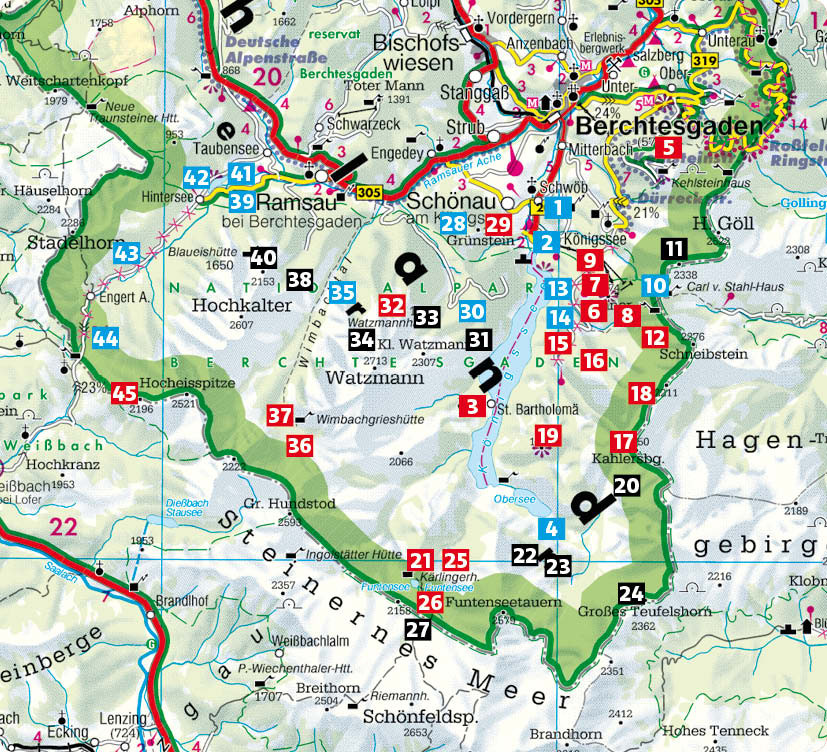 wandelgids Königssee Rother Wanderführer 9783763314508 Bergverlag Rother RWG Wandelgidsen Beierse Alpen wandelgids Königssee Rother Wanderführer 9783763314508 Bergverlag Rother RWG Wandelgidsen Beierse Alpen