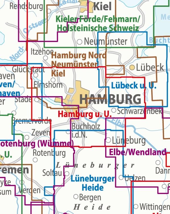 Hamburg omgeving fietskaart 1:75,000 9783969901922 ADFC / BVA ADFC Regionalkarte Fietskaarten Hamburg Hamburg omgeving fietskaart 1:75,000 9783969901922 ADFC / BVA ADFC Regionalkarte Fietskaarten Hamburg
