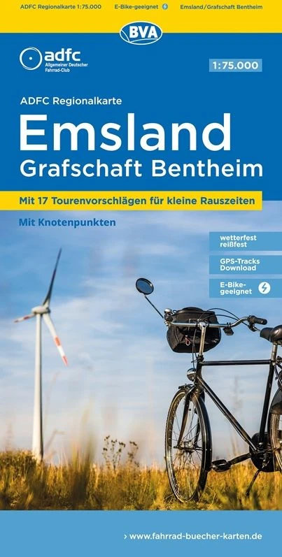 Emsland, Grafschaft Bentheim fietskaart 1:75.000 9783991545934 ADFC / BVA ADFC Regionalkarte Fietskaarten Münsterland Emsland, Grafschaft Bentheim fietskaart 1:75.000 9783991545934 ADFC / BVA ADFC Regionalkarte Fietskaarten Münsterland