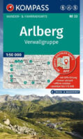 Kompass wandelkaart KP-33 Arlberg, Nördliche Verwallgruppe 1:50.000 9783991546092  Kompass Wandelkaarten Kompass Oostenrijk  Wandelkaarten Vorarlberg