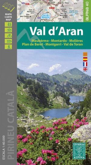 wandelkaart Val d'Aran 1:40.000 9788470111891  Editorial Alpina   Wandelkaarten Spaanse Pyreneeën