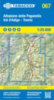 TAB-067 Altopiano della Paganella | Tabacco wandelkaart 9788883151989  Tabacco Tabacco 1:25.000  Wandelkaarten Zuid-Tirol, Dolomieten