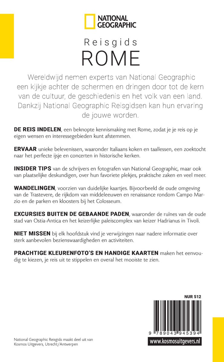 National Geographic Rome 9789043945394 National Geographic NL Reisgidsen Rome, Lazio National Geographic Rome 9789043945394 National Geographic NL Reisgidsen Rome, Lazio