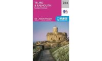 LR-204  Truro + Falmouth | topografische wandelkaart 9780319263969  Ordnance Survey Landranger Maps 1:50.000  Wandelkaarten West Country