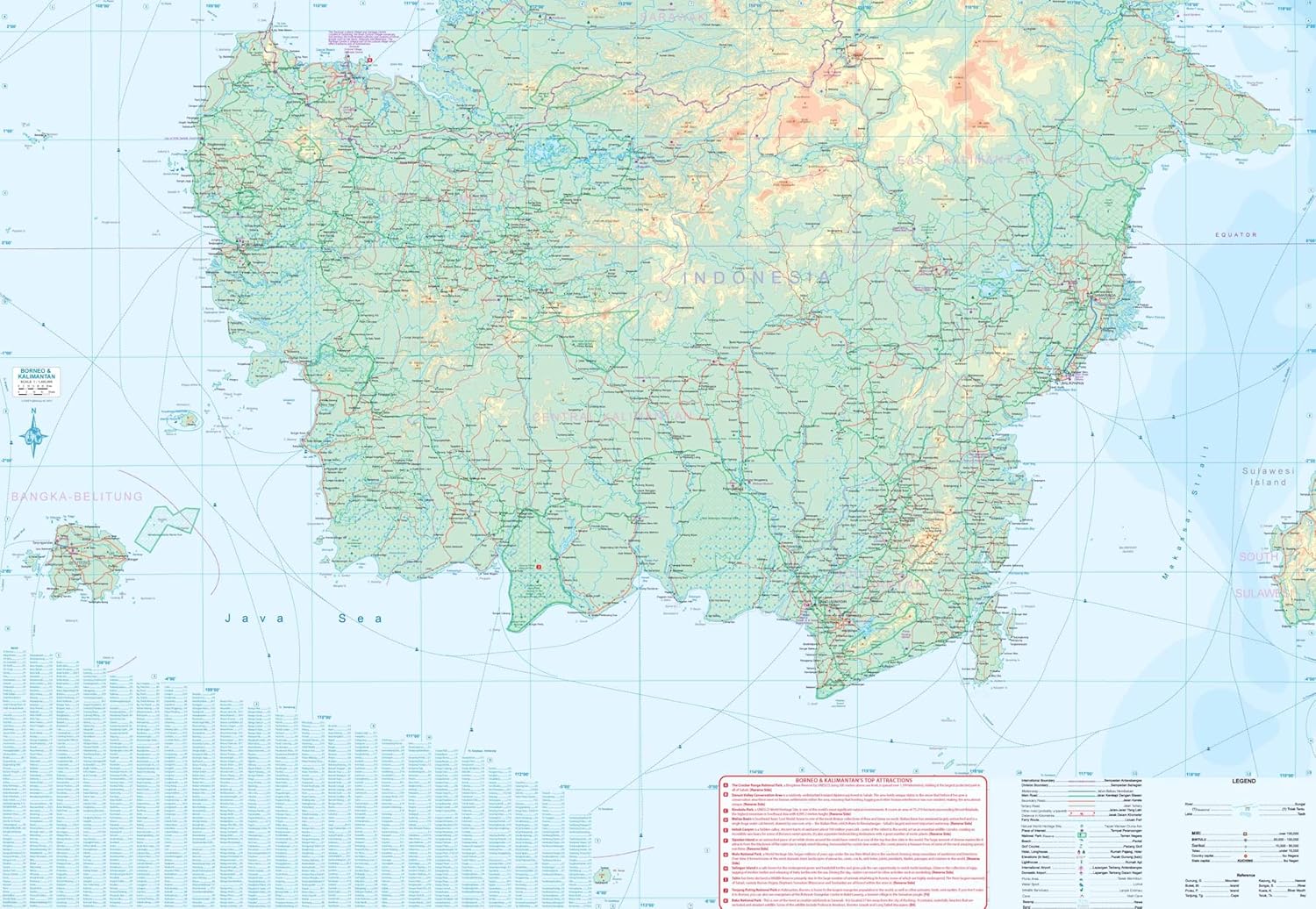 ITM Borneo (Kalimantan) | landkaart, autokaart 1:1.130.000 9781771291118 International Travel Maps Landkaarten en wegenkaarten Zuid-Oost Azië ITM Borneo (Kalimantan) | landkaart, autokaart 1:1.130.000 9781771291118 International Travel Maps Landkaarten en wegenkaarten Zuid-Oost Azië