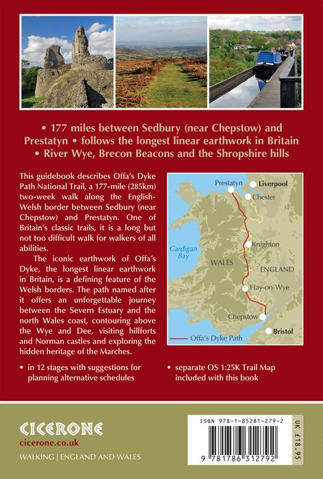 Offa's Dyke Path, Walking the | wandelgids 9781786312792 Cicerone Press Meerdaagse wandelroutes, Wandelgidsen Wales Offa's Dyke Path, Walking the | wandelgids 9781786312792 Cicerone Press Meerdaagse wandelroutes, Wandelgidsen Wales