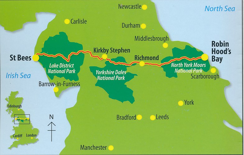 Coast to Coast 9781898481829 Rucksack Readers Wandelgidsen Noordoost-Engeland Coast to Coast 9781898481829 Rucksack Readers Wandelgidsen Noordoost-Engeland