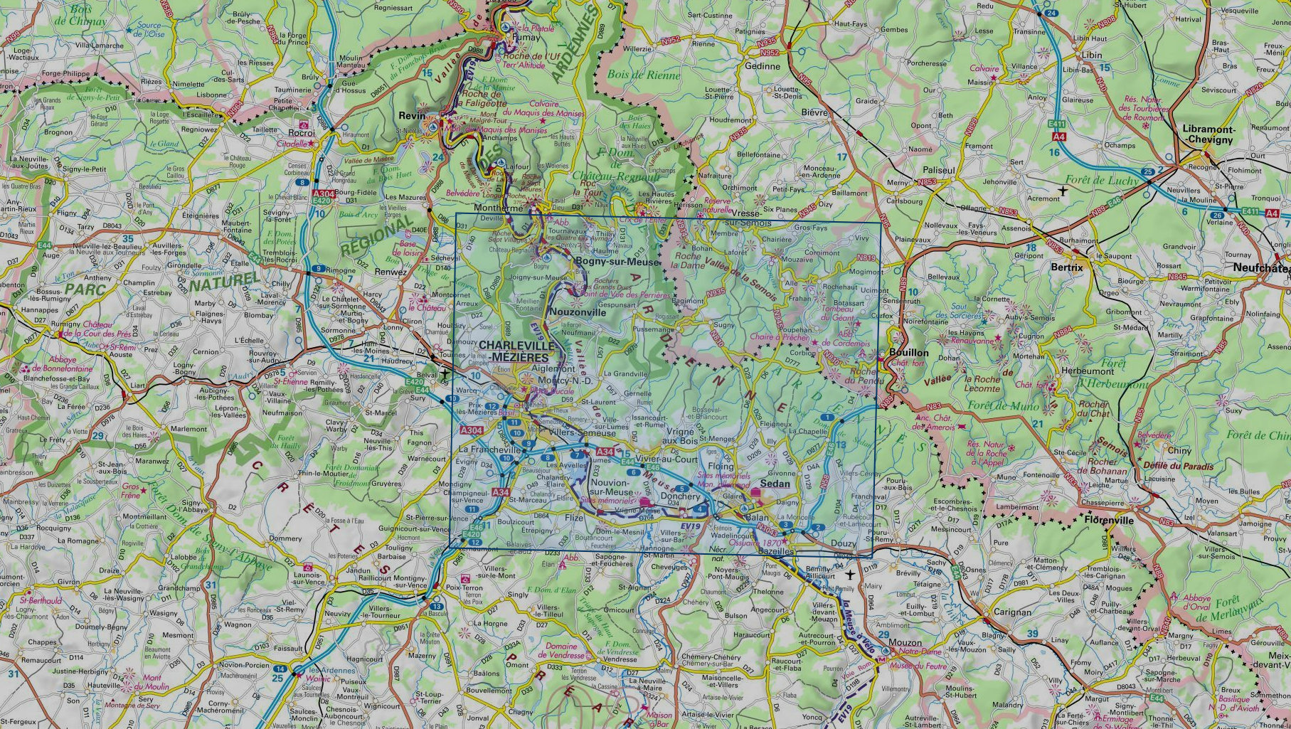 SB-3009 Charleville-Mézieres, Sedan | wandelkaart 1:25.000 9782758558064 IGN IGN 25 Champagne / Ardennes Wandelkaarten Champagne, Franse Ardennen SB-3009 Charleville-Mézieres, Sedan | wandelkaart 1:25.000 9782758558064 IGN IGN 25 Champagne / Ardennes Wandelkaarten Champagne, Franse Ardennen