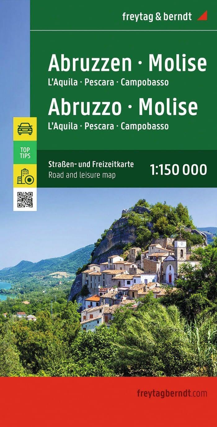 Abruzzen (Abruzzo) | autokaart, wegenkaart 1:150.000 9783707921212 Freytag & Berndt Italië Wegenkaarten Landkaarten en wegenkaarten Abruzzen en Molise Abruzzen (Abruzzo) | autokaart, wegenkaart 1:150.000 9783707921212 Freytag & Berndt Italië Wegenkaarten Landkaarten en wegenkaarten Abruzzen en Molise