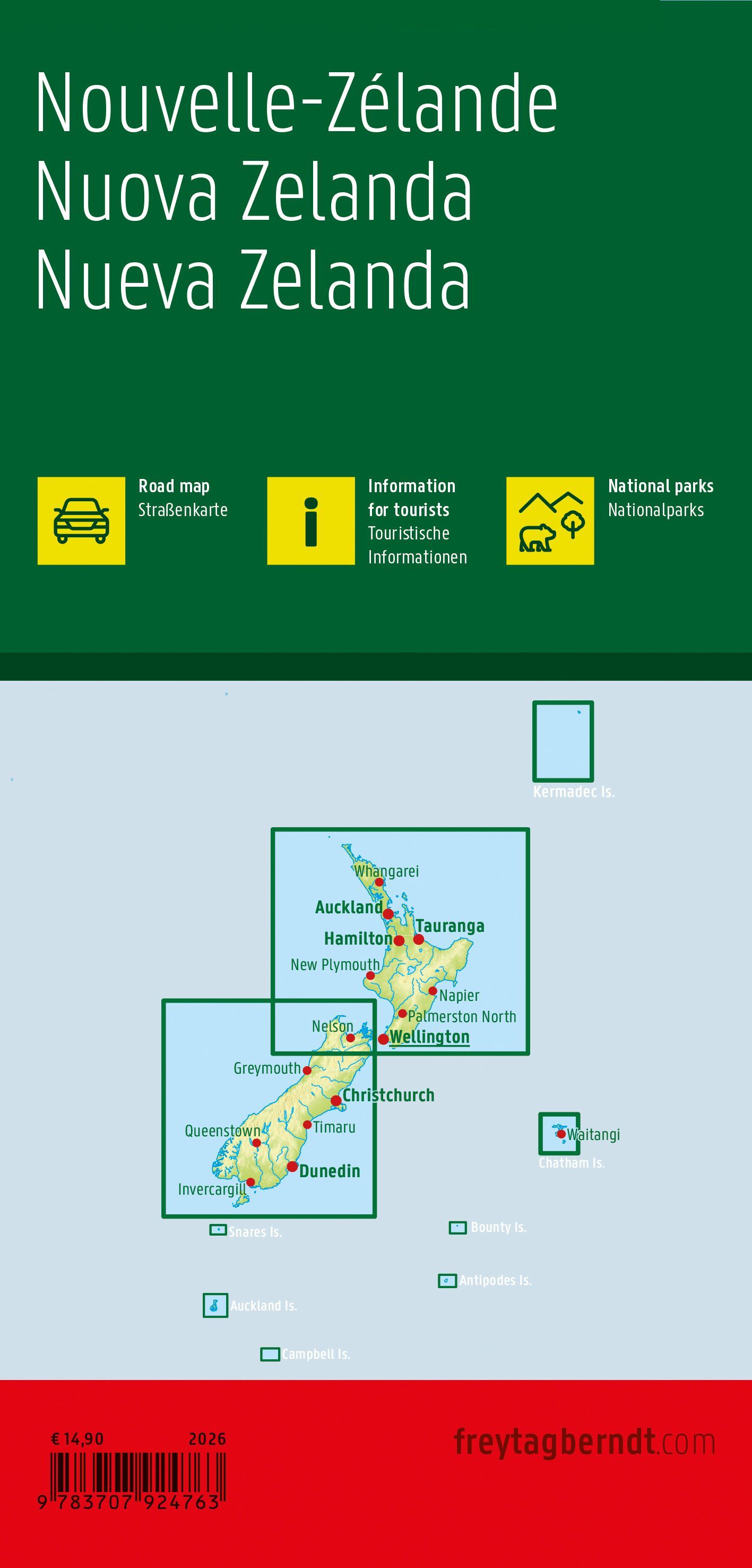 New Zealand | autokaart, wegenkaart 1:700.000 9783707924763 Freytag & Berndt Landkaarten en wegenkaarten Nieuw Zeeland New Zealand | autokaart, wegenkaart 1:700.000 9783707924763 Freytag & Berndt Landkaarten en wegenkaarten Nieuw Zeeland