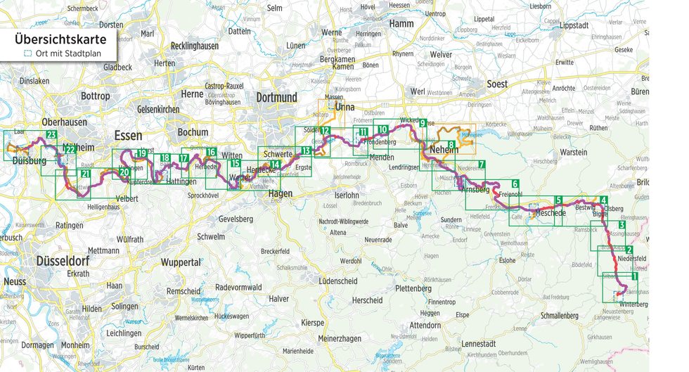 Bikeline Ruhrtal-Radweg | fietsgids 9783711103383 Esterbauer Bikeline Fietsgidsen Ruhrgebied, Sauerland Bikeline Ruhrtal-Radweg | fietsgids 9783711103383 Esterbauer Bikeline Fietsgidsen Ruhrgebied, Sauerland