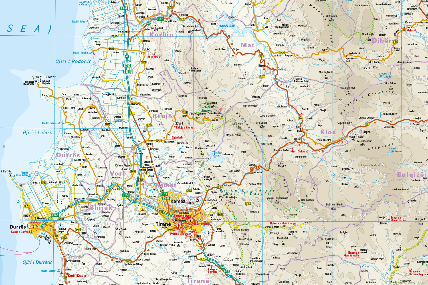 Albanië landkaart, wegenkaart 1:220.000 9783831774845 Reise Know-How Verlag WMP, World Mapping Project Landkaarten en wegenkaarten Albanië Albanië landkaart, wegenkaart 1:220.000 9783831774845 Reise Know-How Verlag WMP, World Mapping Project Landkaarten en wegenkaarten Albanië