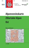 Alpenverein wandelkaart AV-35/3 Zillertaler Alpen/Ost 1:25.000 [2018] 9783990661017  AlpenVerein Alpenvereinskarten  Wandelkaarten Tirol