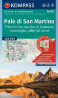 Kompass wandelkaart KP-653 Pale di San Martino 1:25.000 9783991544562  Kompass Wandelkaarten KP25 Zuid-Tirol, Dolomieten  Wandelkaarten Zuid-Tirol, Dolomieten