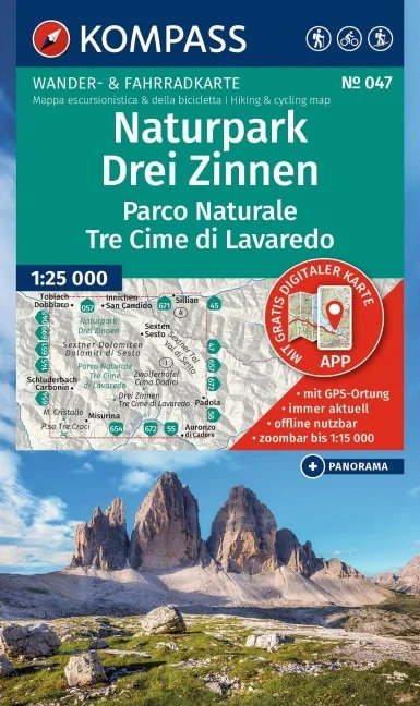 Kompass wandelkaart KP-047 Drei Zinnen / Tre Cime di Lavaredo 9783991545163 Kompass Wandelkaarten KP25 Zuid-Tirol, Dolomieten Wandelkaarten Zuid-Tirol, Dolomieten Kompass wandelkaart KP-047 Drei Zinnen / Tre Cime di Lavaredo 9783991545163 Kompass Wandelkaarten KP25 Zuid-Tirol, Dolomieten Wandelkaarten Zuid-Tirol, Dolomieten