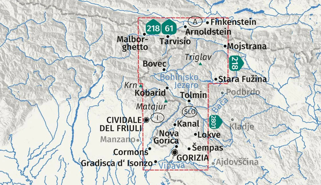 Kompass wandelkaart KP-2804 Soca-Tal, Isonzo 1:50.000 9783991546238 Kompass Wandelkaarten Wandelkaarten Slovenië Kompass wandelkaart KP-2804 Soca-Tal, Isonzo 1:50.000 9783991546238 Kompass Wandelkaarten Wandelkaarten Slovenië