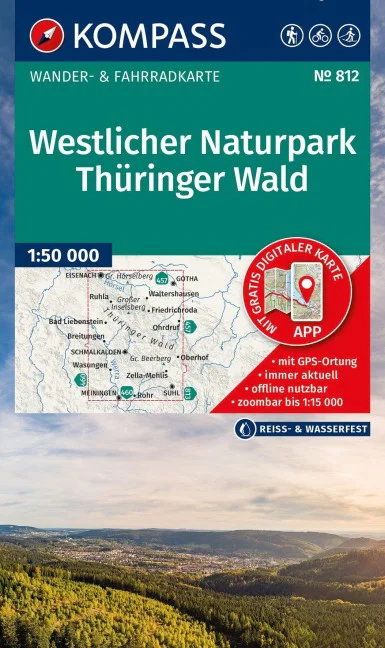 Kompass wandelkaart KP-812 Thüringer Wald West 1:50.000 9783991546382 Kompass Wandelkaarten Kompass Thüringen Wandelkaarten Thüringen, Weimar, Rennsteig Kompass wandelkaart KP-812 Thüringer Wald West 1:50.000 9783991546382 Kompass Wandelkaarten Kompass Thüringen Wandelkaarten Thüringen, Weimar, Rennsteig