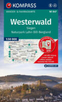 Kompass wandelkaart KP-847 Westerwald, Siegen  1:50.000 9783991546405  Kompass Wandelkaarten Kompass Rheinland-Pfalz  Wandelkaarten Mittelrhein, Lahn, Westerwald