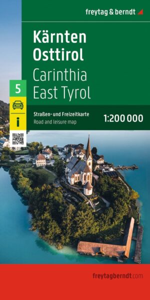 Karinthië - Oost Tirol | wegenkaart 1:200.000 9783991546771  Freytag & Berndt   Landkaarten en wegenkaarten Karinthië