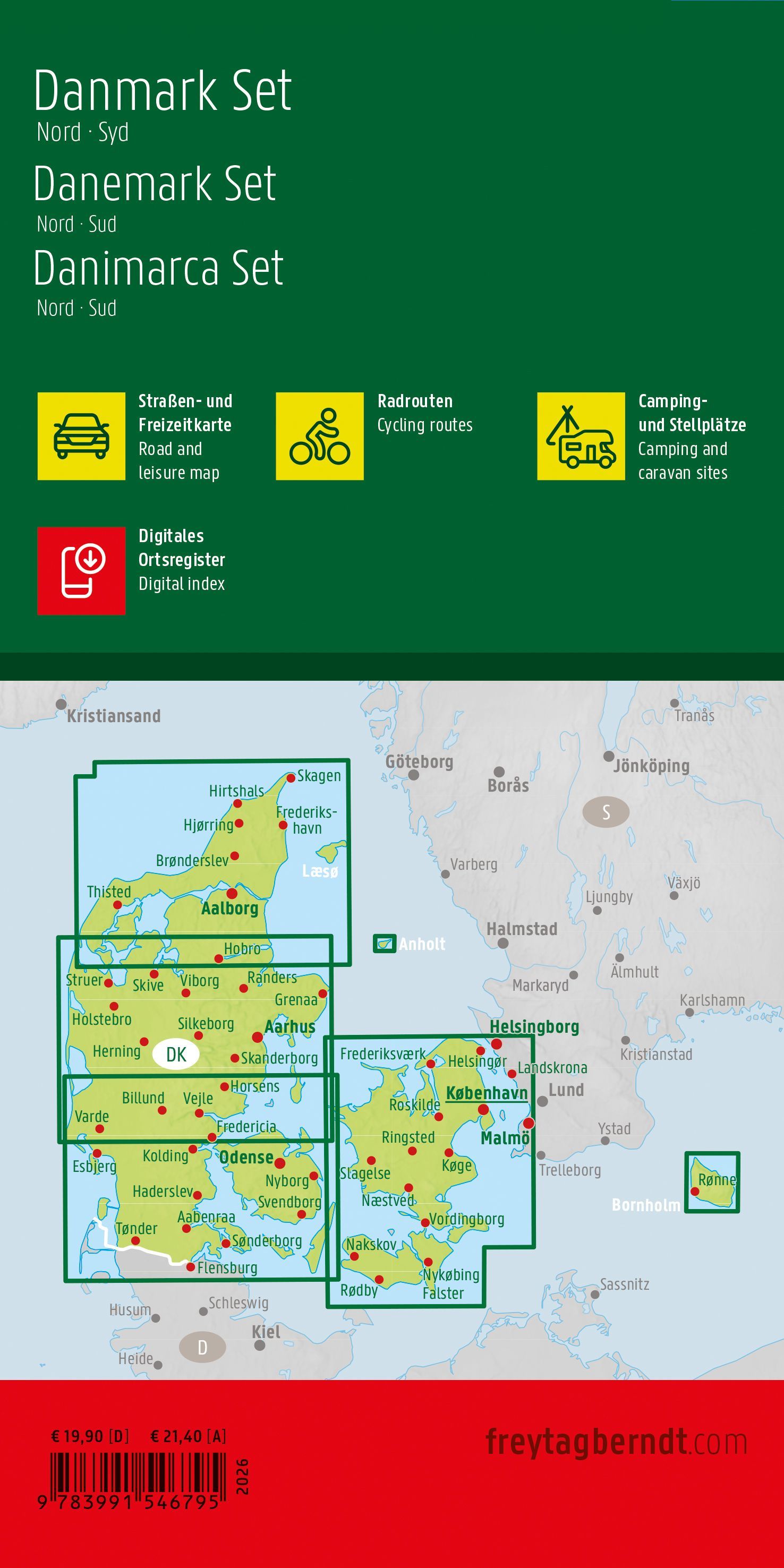 Denemarken 1:150.000 | autokaart, wegenkaart 9783991546795 Freytag & Berndt Fietskaarten, Landkaarten en wegenkaarten Denemarken Denemarken 1:150.000 | autokaart, wegenkaart 9783991546795 Freytag & Berndt Fietskaarten, Landkaarten en wegenkaarten Denemarken