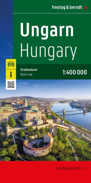 Ungarn | autokaart, wegenkaart 1:400.000 9783991546856  Freytag & Berndt   Landkaarten en wegenkaarten Hongarije