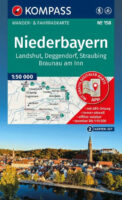 Kompass wandelkaart KP-158 Niederbayern 1:50.000 (set van 2 kaarten) 9783991547204  Kompass Wandelkaarten Kompass Beierse Woud  Wandelkaarten Beierse Woud, Regensburg, Passau