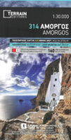 TM-314 Amorgos 1:35.000 9786185160074  Terrain Maps Cyclades  Wandelkaarten Cycladen: Santorini, Andros, Naxos, etc.