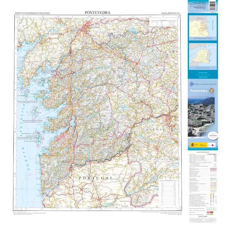 Prov.: Pontevedra 1:200.000 9788441683389 CNIG Provinciekaarten Spanje Landkaarten en wegenkaarten Noordwest-Spanje Prov.: Pontevedra 1:200.000 9788441683389 CNIG Provinciekaarten Spanje Landkaarten en wegenkaarten Noordwest-Spanje