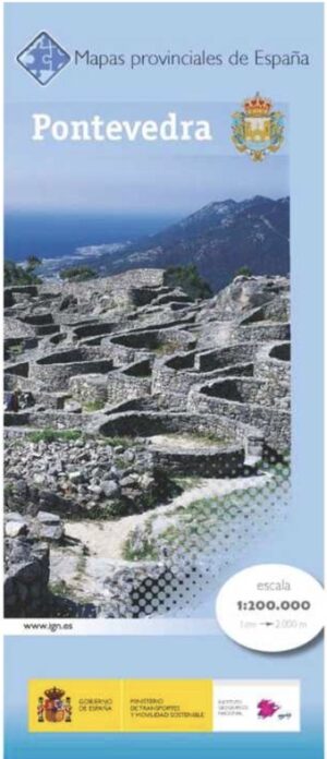 Prov.: Pontevedra 1:200.000 9788441683389  CNIG Provinciekaarten Spanje  Landkaarten en wegenkaarten Noordwest-Spanje