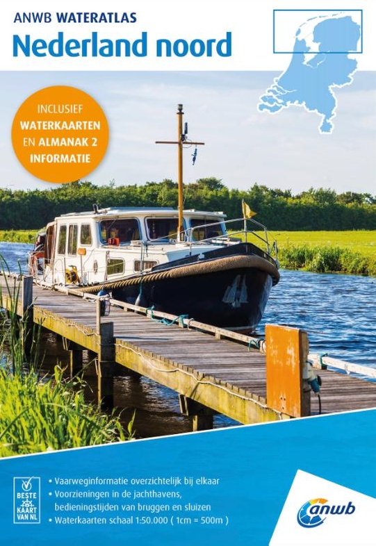 Wateratlas Nederland Noord 9789018054069 ANWB ANWB Waterkaarten Watersportboeken Noord Nederland Wateratlas Nederland Noord 9789018054069 ANWB ANWB Waterkaarten Watersportboeken Noord Nederland