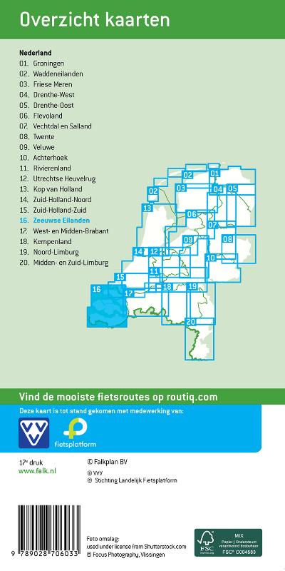 FFK-16 Zeeuwse Eilanden | VVV fietskaart 1:50.000 9789028706033 Falk Fietskaarten met Knooppunten Fietskaarten Zeeland FFK-16 Zeeuwse Eilanden | VVV fietskaart 1:50.000 9789028706033 Falk Fietskaarten met Knooppunten Fietskaarten Zeeland