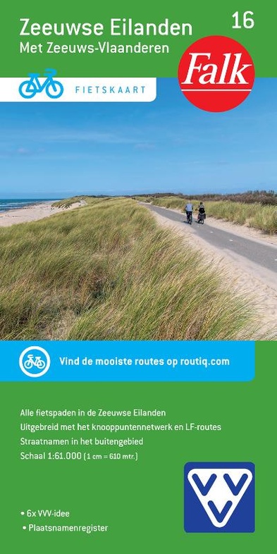FFK-16 Zeeuwse Eilanden | VVV fietskaart 1:50.000 9789028706033 Falk Fietskaarten met Knooppunten Fietskaarten Zeeland FFK-16 Zeeuwse Eilanden | VVV fietskaart 1:50.000 9789028706033 Falk Fietskaarten met Knooppunten Fietskaarten Zeeland