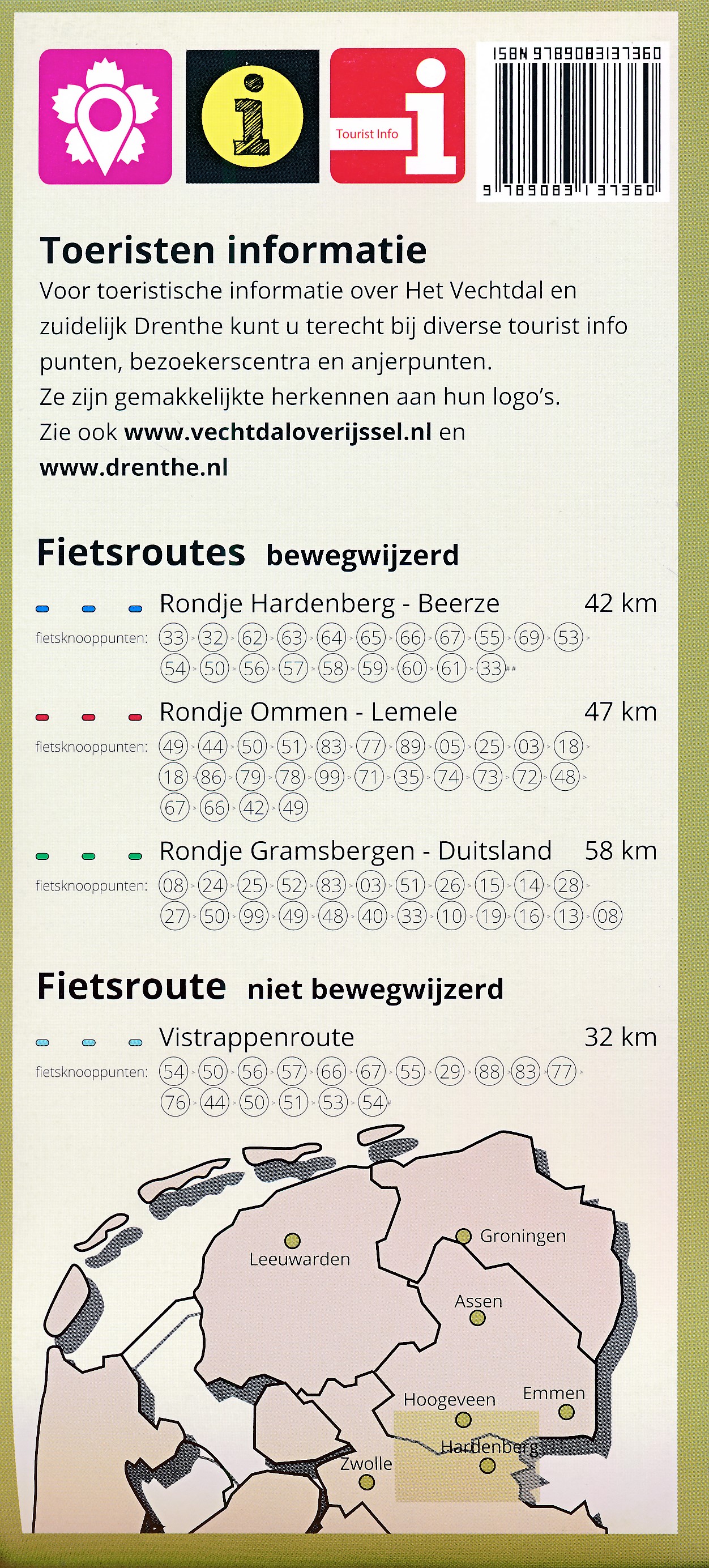 Fietskaart Vechtdal Overijssel en zuid Drenthe 1:60.000 | DrentheKaarten 9789083137360 DrentheKaarten DrentheKaarten Fietsgidsen Drenthe, Kop van Overijssel, Vecht & Salland Fietskaart Vechtdal Overijssel en zuid Drenthe 1:60.000 | DrentheKaarten 9789083137360 DrentheKaarten DrentheKaarten Fietsgidsen Drenthe, Kop van Overijssel, Vecht & Salland
