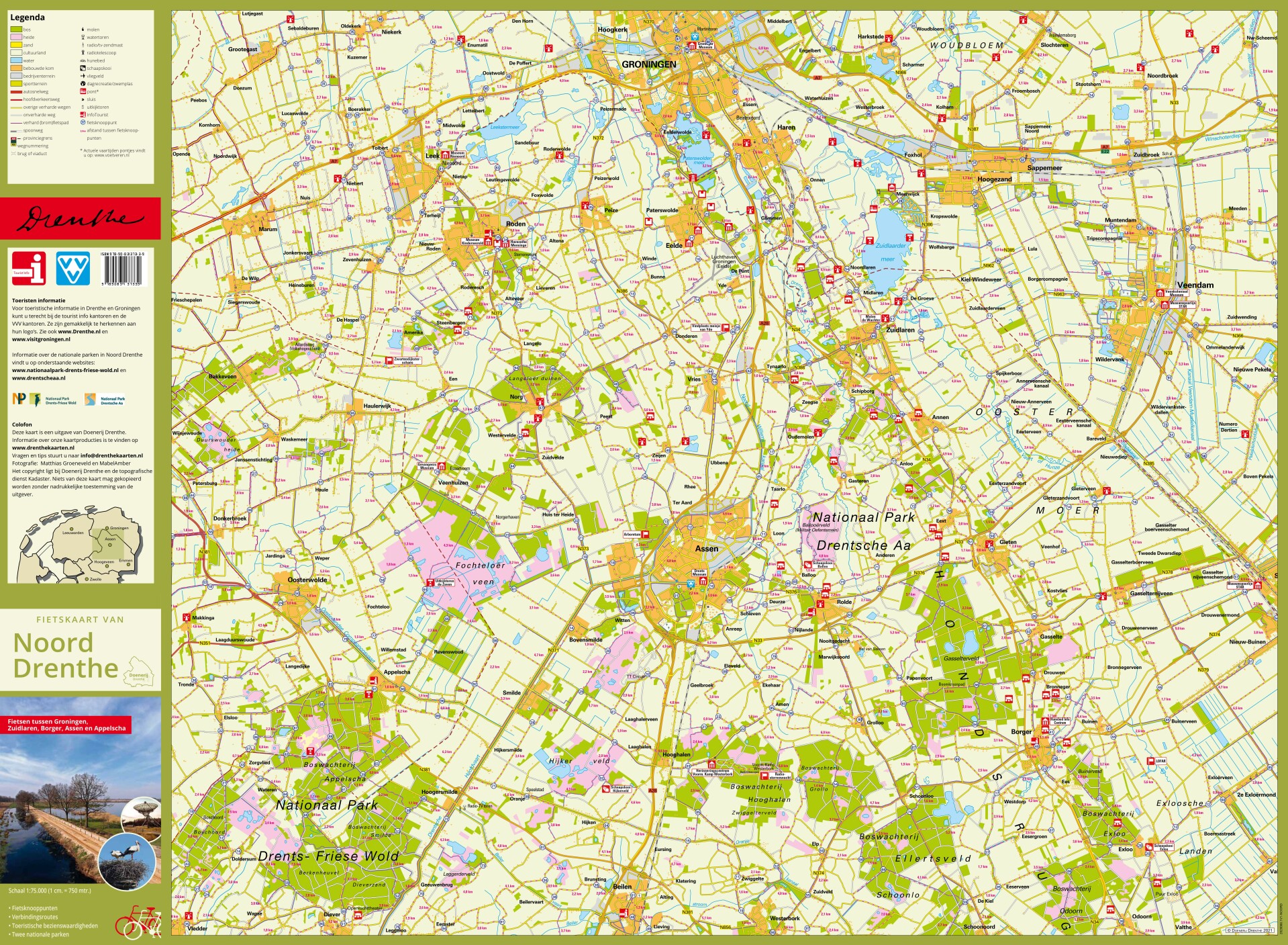 Fietskaart Noord Drenthe 1:75.000 | DrentheKaarten 9789083137377 DrentheKaarten DrentheKaarten Fietsgidsen Drenthe Fietskaart Noord Drenthe 1:75.000 | DrentheKaarten 9789083137377 DrentheKaarten DrentheKaarten Fietsgidsen Drenthe