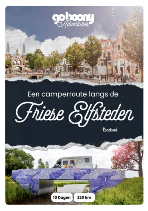 Camperroute Friese Elfsteden 9789090426976 Margreet Dröge Goboony Adventures   Op reis met je camper, Reisgidsen Friesland