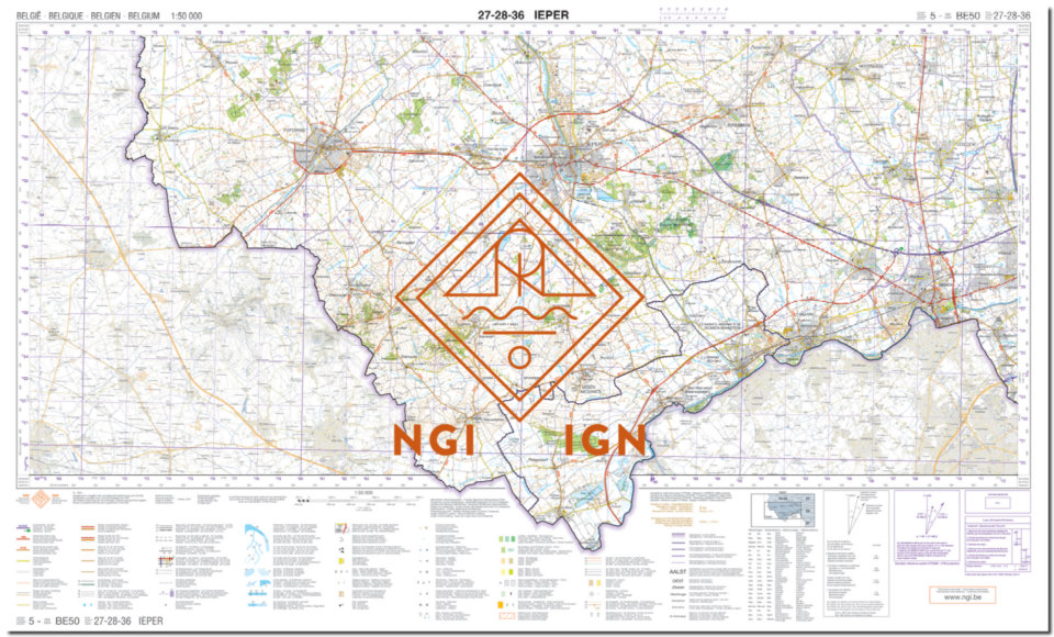 NGI-27-28-36 Ieper (topografische kaart 1:50.000) 9789462356573 Nationaal Geografisch Instituut NGI Vlaanderen Wandelkaarten Gent, Brugge & westelijk Vlaanderen NGI-27-28-36 Ieper (topografische kaart 1:50.000) 9789462356573 Nationaal Geografisch Instituut NGI Vlaanderen Wandelkaarten Gent, Brugge & westelijk Vlaanderen
