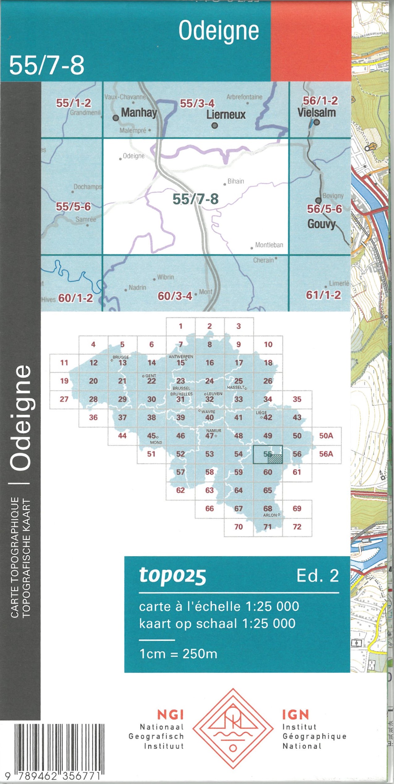 NGI-55/7-8 Odeigne-Bihain | topografische wandelkaart 1:25.000 9789462356771 Nationaal Geografisch Instituut NGI Wallonië 1:25.000 Wandelkaarten Wallonië (Ardennen) NGI-55/7-8 Odeigne-Bihain | topografische wandelkaart 1:25.000 9789462356771 Nationaal Geografisch Instituut NGI Wallonië 1:25.000 Wandelkaarten Wallonië (Ardennen)