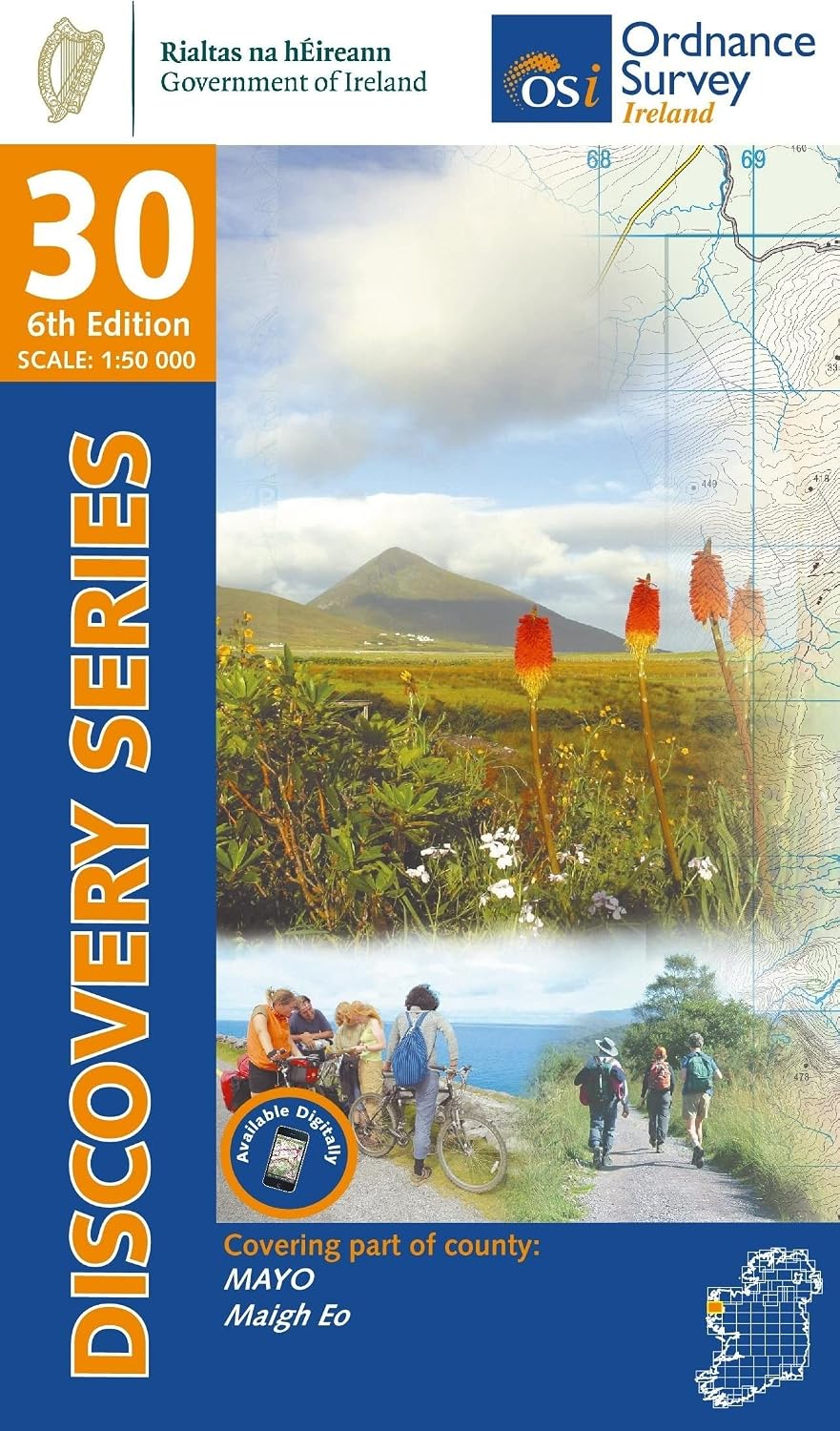 DM-30 Mayo - Clare Island 9781912140299 Ordnance Survey Ireland Discovery Maps 1:50.000 Wandelkaarten Galway, Connemara, Donegal DM-30 Mayo - Clare Island 9781912140299 Ordnance Survey Ireland Discovery Maps 1:50.000 Wandelkaarten Galway, Connemara, Donegal
